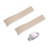 20MM FLEXI-CURVED END SAILCLOTH FKM RUBBER STRAP (CX01)