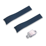 20MM FLEXI-CURVED END SAILCLOTH FKM RUBBER STRAP (CX01)