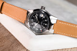 LEATHER STRAP WITH END LINKS FOR HAMILTON KHAKI FIELD (LX03-733)