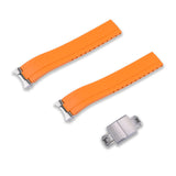 FKM RUBBER STRAP WITH END LINKS FOR SEIKO 1965 HERITAGE DIVER 40.50MM (MX03-143)