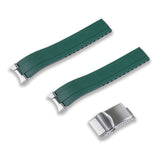 FKM RUBBER STRAP WITH END LINKS FOR HAMILTON KHAKI FIELD (MX03-733)