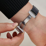FKM RUBBER STRAP WITH END LINKS FOR SEIKO 1965 HERITAGE DIVER 40.50MM (MX03-143)