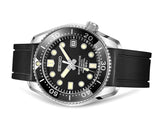 CURVED END RUBBER STRAP FOR Seiko MARINEMASTER MM300 (CB03)