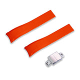 20MM FLEXI-CURVED END SAILCLOTH FKM RUBBER STRAP (CX01)