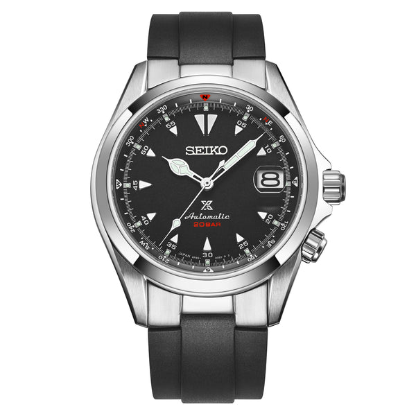 FKM RUBBER STRAP WITH END LINKS FOR SEIKO ALPINIST (MX03-117)