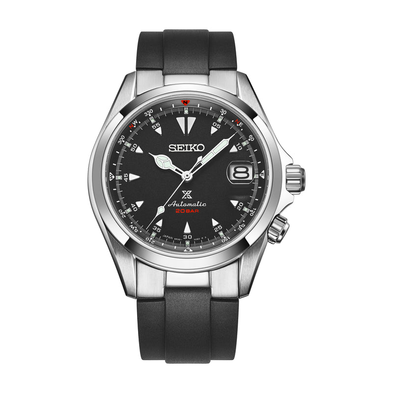 FKM RUBBER STRAP WITH END LINKS FOR SEIKO ALPINIST (MX03-117)