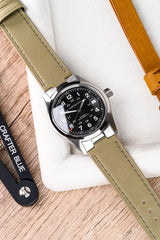 LEATHER STRAP WITH END LINKS FOR HAMILTON KHAKI FIELD (LX03-733)