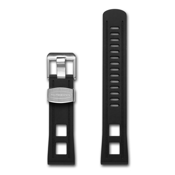 22mm STRAIGHT END RUBBER STRAP (CB01)